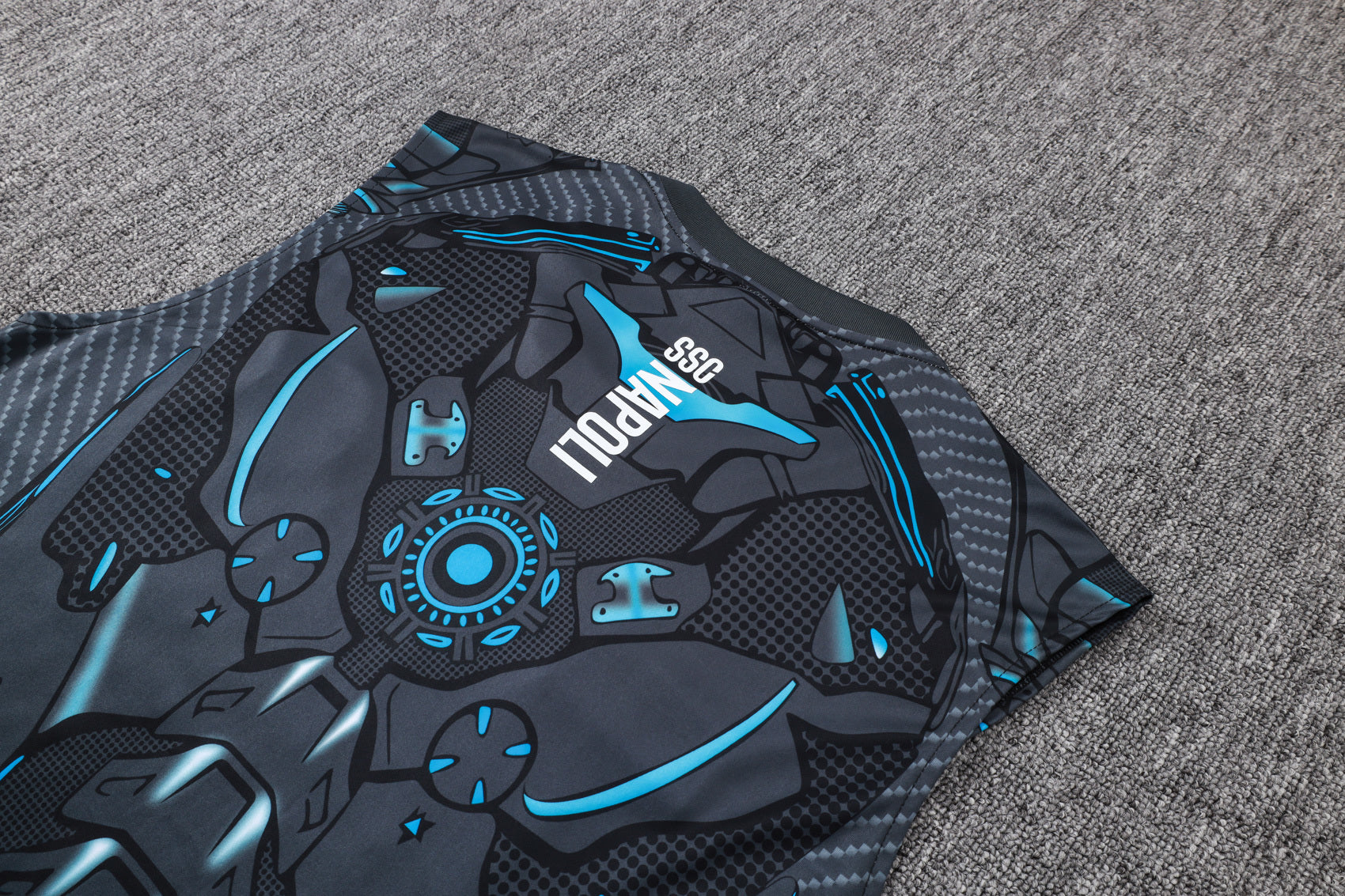 Men’s SSC Napoli 25/26 Training Vest Black/Blue