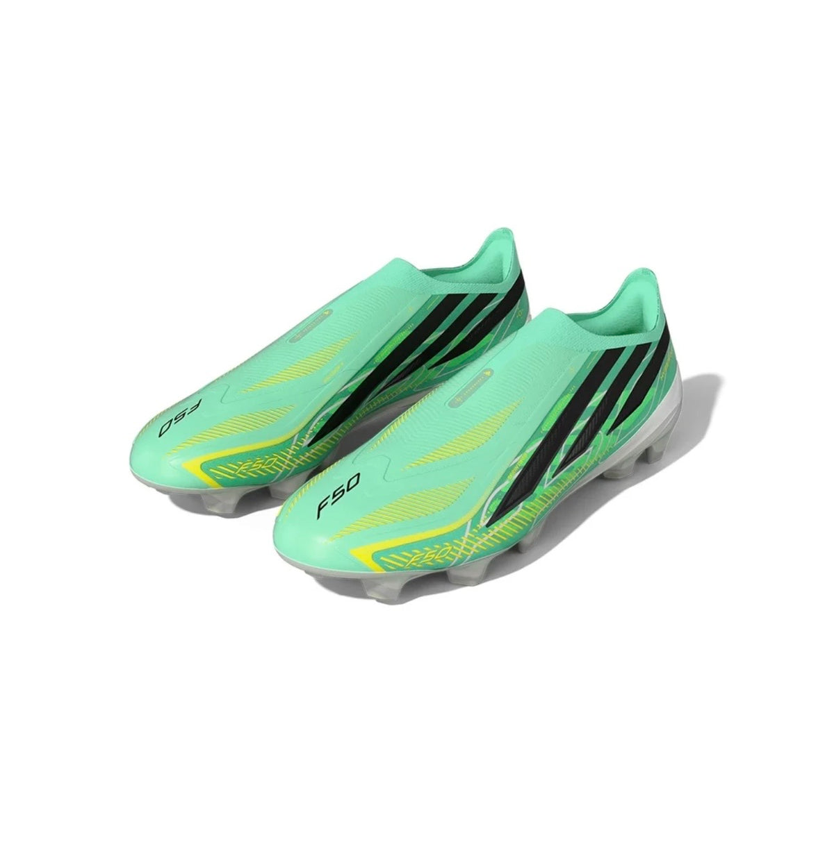 adidas F50 Hyperfast Elite Laceless FG Firm Ground Soccer Cleat
Pulse Mint/Core Black/Solar Lemon