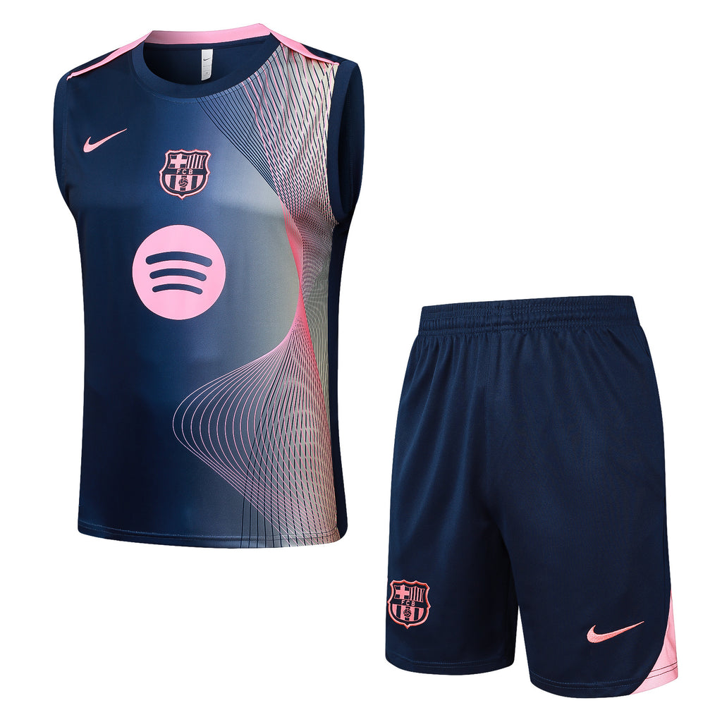 Men’s FC Barcelona 25/26 Training Vest Blue/Pink