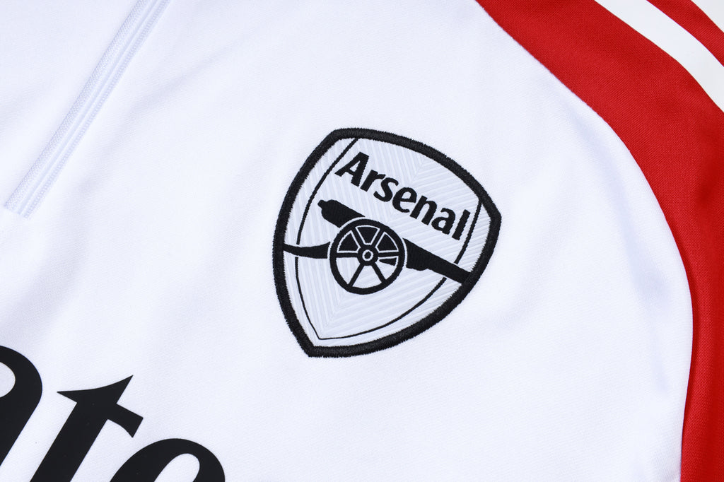 Men’s Arsenal FC Training Tracksuit White/Black/Red