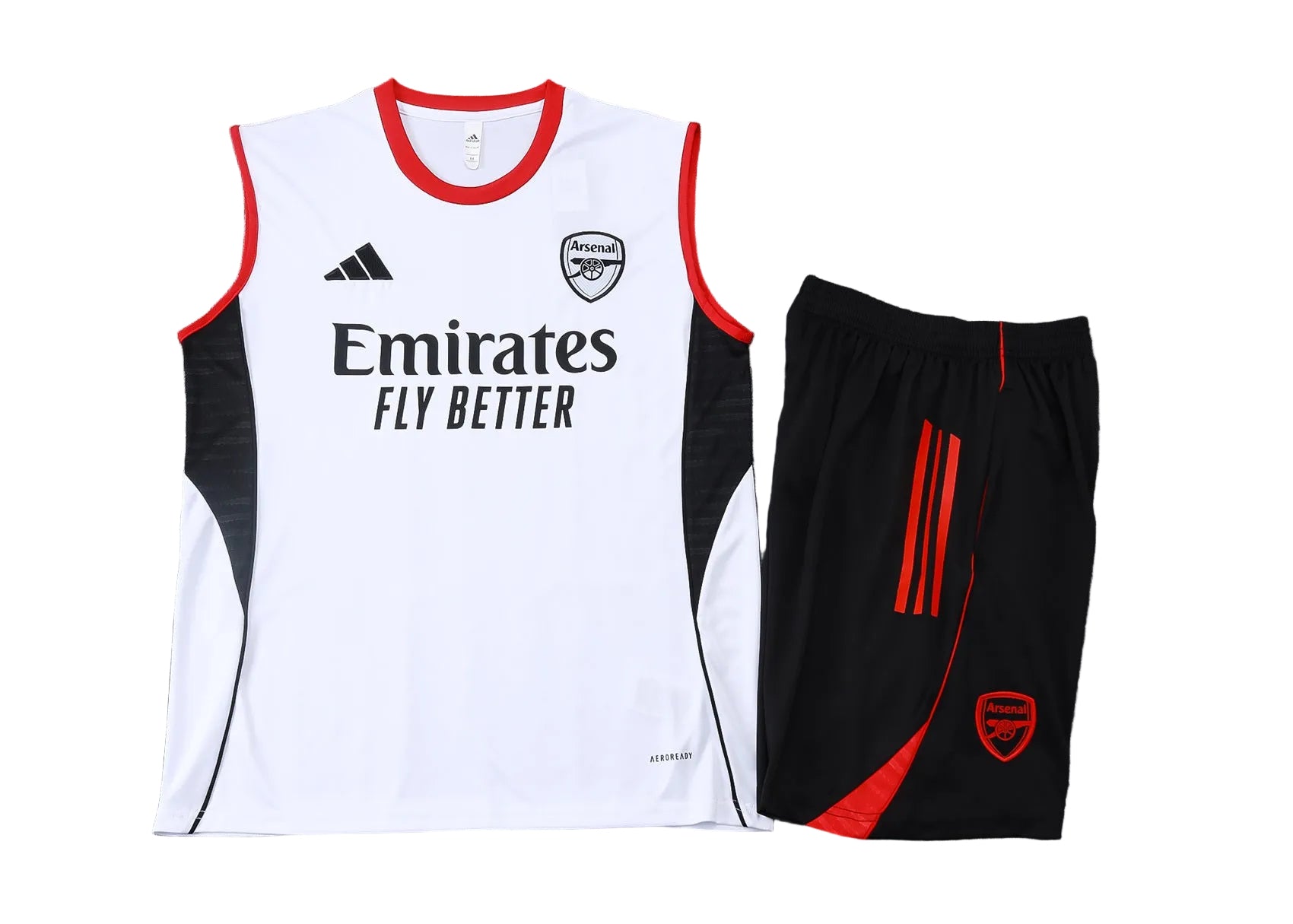 Men’s Arsenal FC Training Vest White/Black/Red