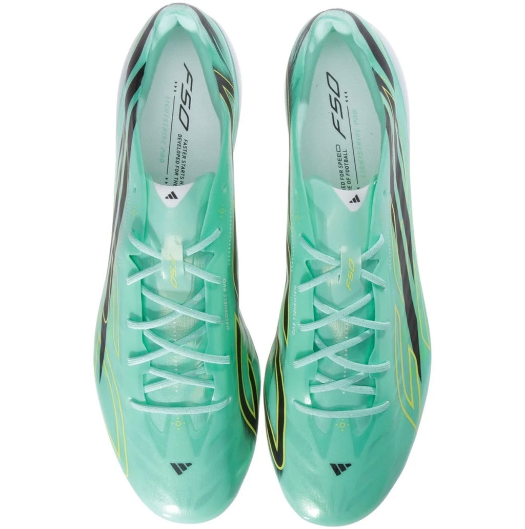 adidas F50 Hyperfast Evo FG Firm Ground Soccer Cleat
Pulse Mint/Core Black/Solar Lemon