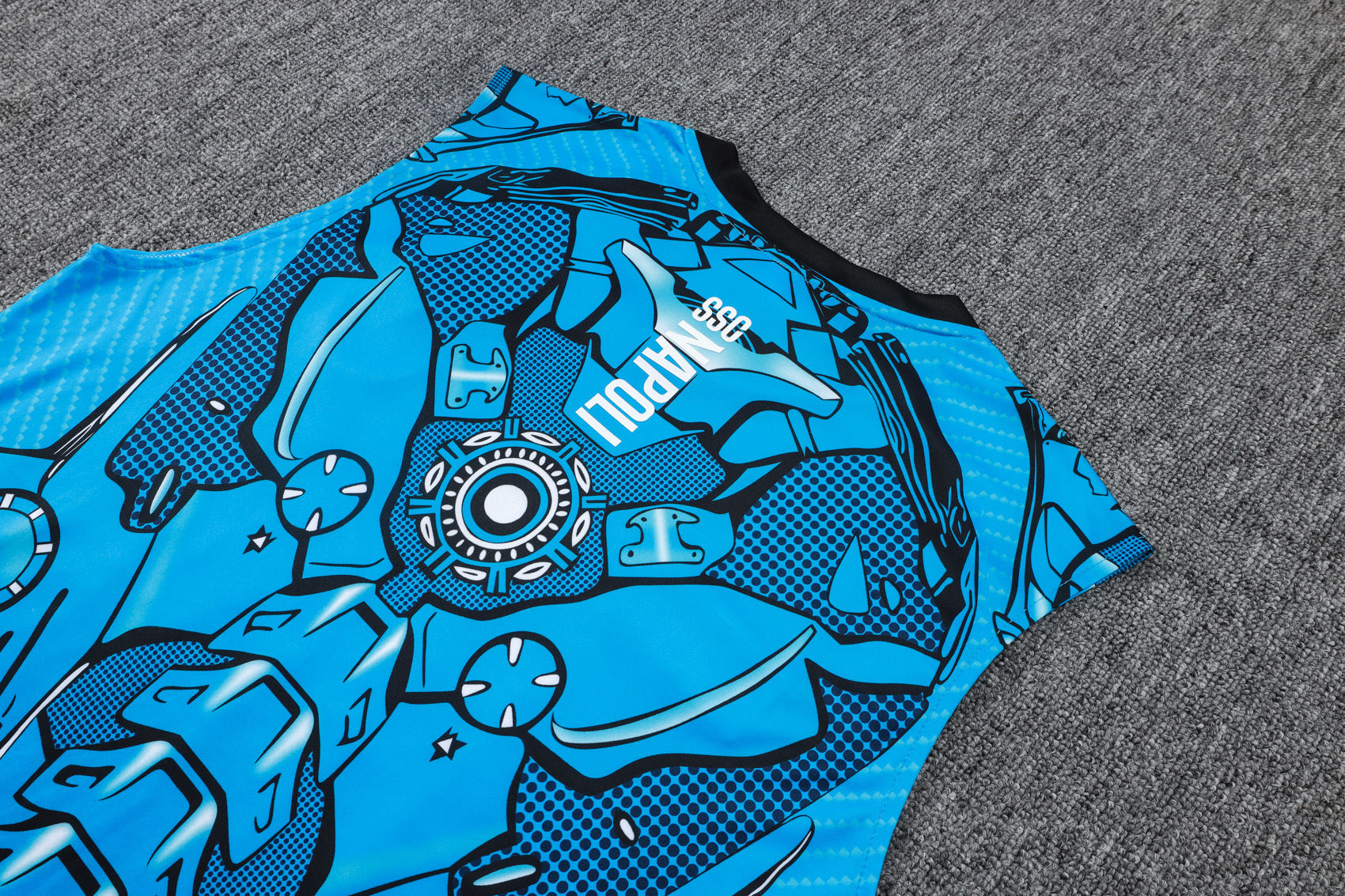Men’s SSC Napoli 25/26 Training Vest Blue/Black