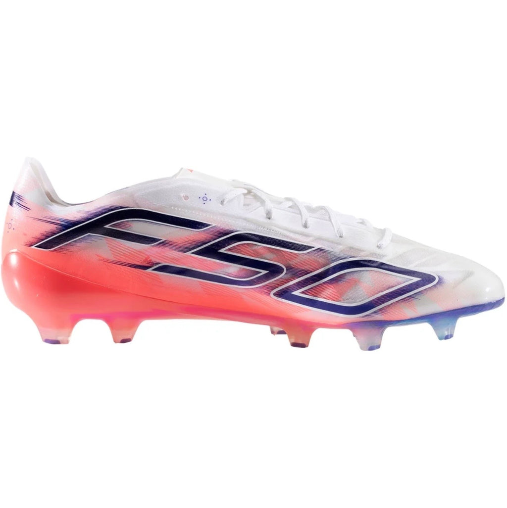adidas F50 Hyperfast Evo FG Firm Ground Soccer Cleat
White/Solar Purple/Solar Turbo