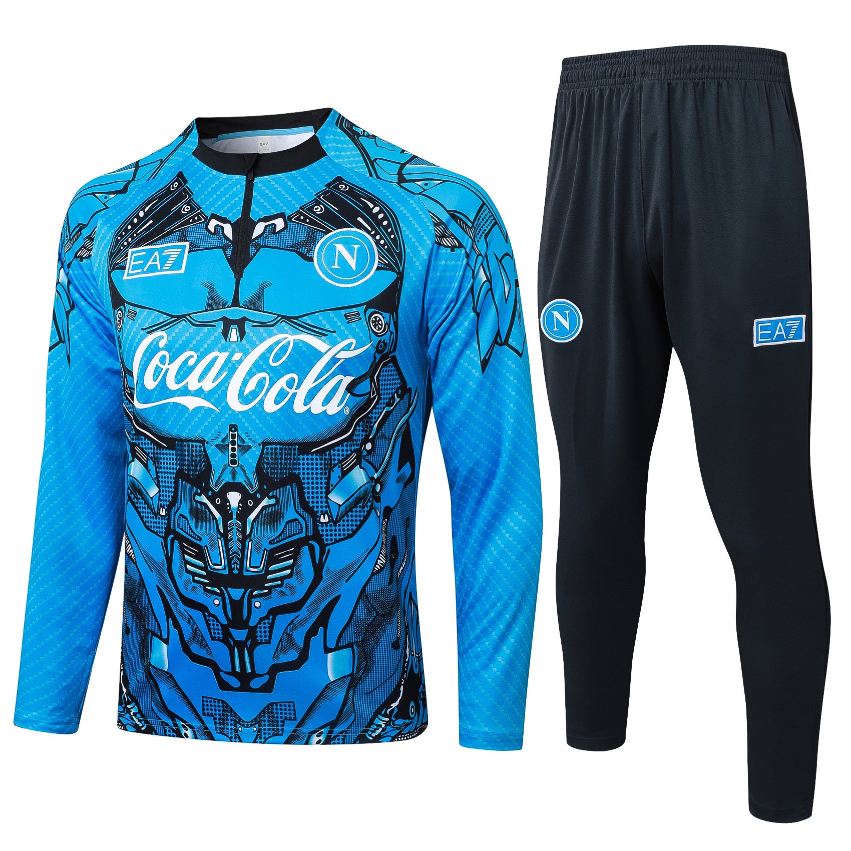 Men’s SSC Napoli Training Tracksuit Blue/Black