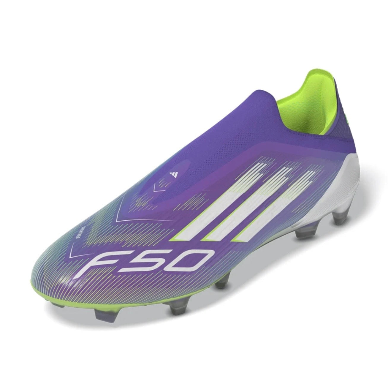 adidas F50 Elite LL FG Firm Ground
Soccer Cleat
Purple Rush/White/Lucid Lemon