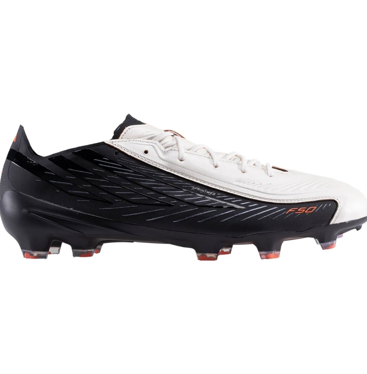 adidas F50 Hyperfast Elite L Tech FG Firm Ground Soccer Cleat
Zero Metallic/Core Black/Solar Orange