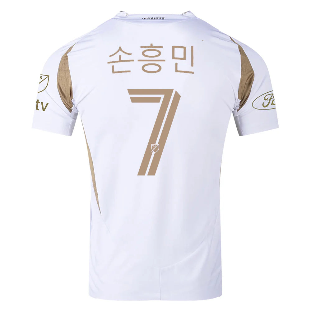 Men’s Son Heung-Min (Korean) LAFC Away Jersey W/ MLS + Apple + Ford
Logo 25/26 Player Version