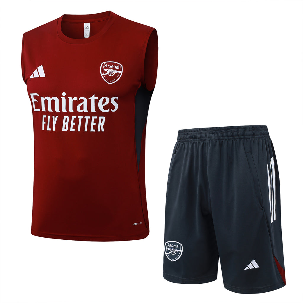 Men’s Arsenal FC Training Vest Red/Grey
