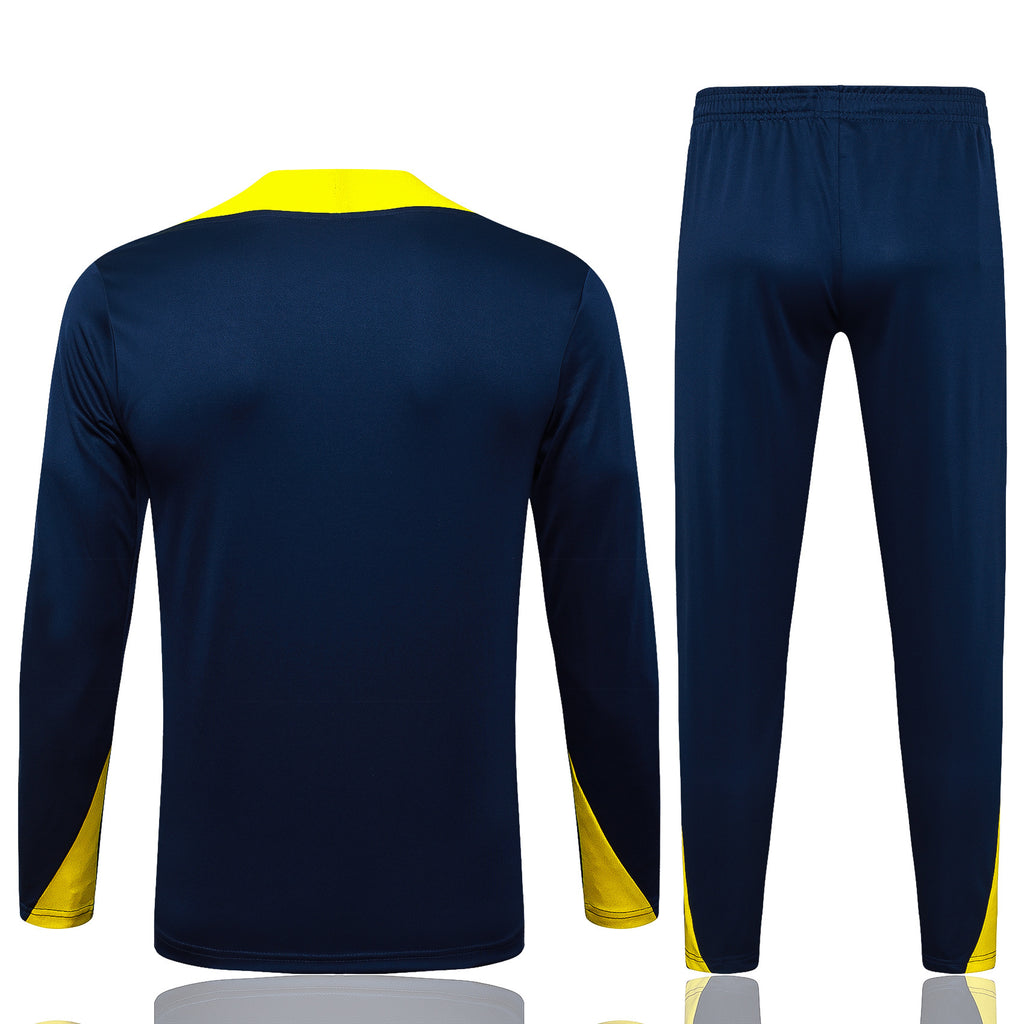 Men’s Atletico Madrid Training Tracksuit Navy Blue/Yellow