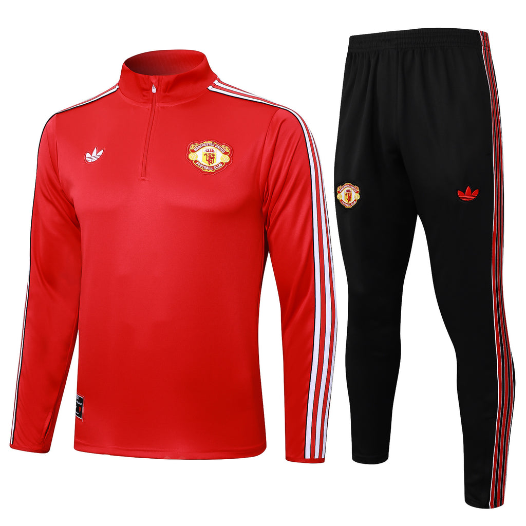Men’s Manchester United Training Tracksuit Red/Black