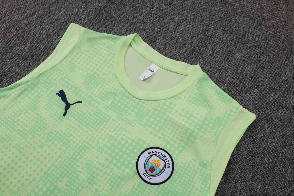 Men’s Manchester City Training Vest Green/Black