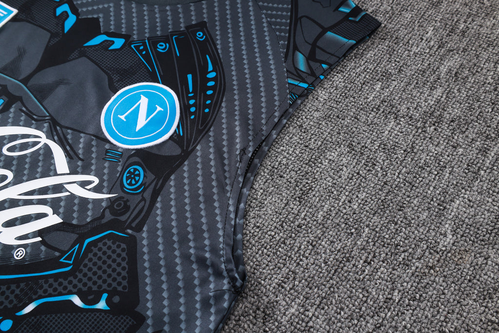 Men’s SSC Napoli 25/26 Training Vest Black/Blue