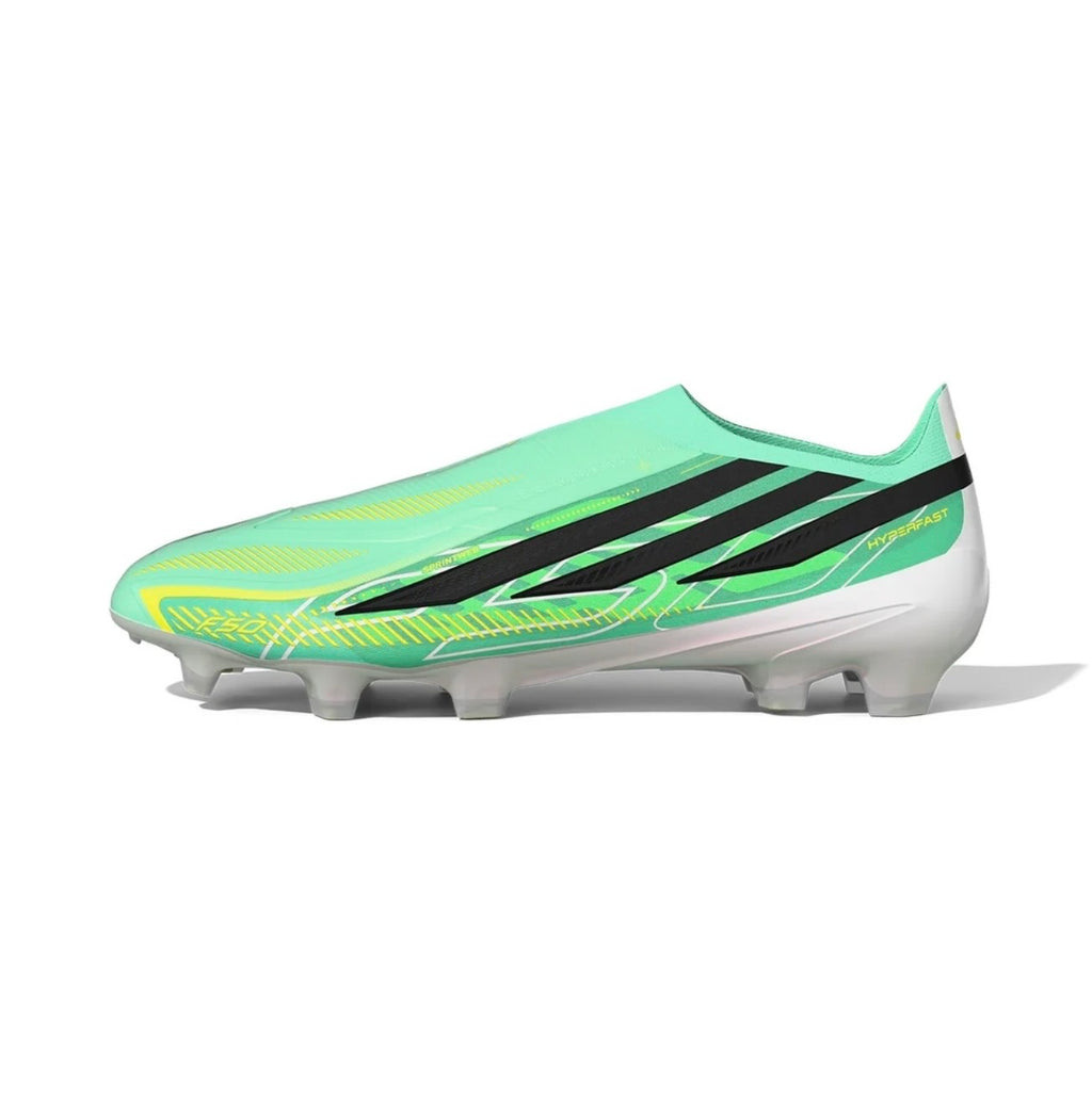 adidas F50 Hyperfast Elite Laceless FG Firm Ground Soccer Cleat
Pulse Mint/Core Black/Solar Lemon