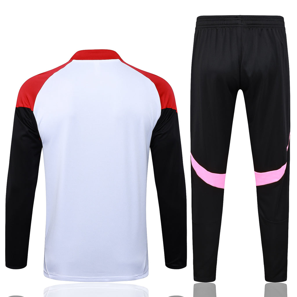 Men’s Arsenal FC Training Tracksuit White/Black/Red