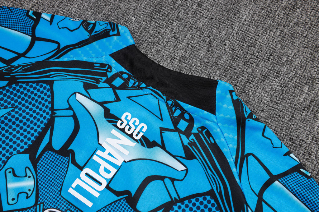 Men’s SSC Napoli Training Tracksuit Blue/Black