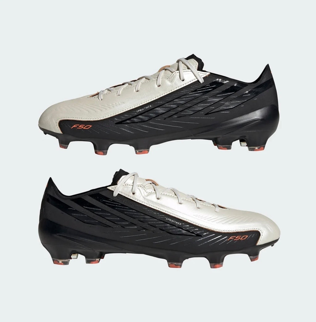 adidas F50 Hyperfast Elite L Tech FG Firm Ground Soccer Cleat
Zero Metallic/Core Black/Solar Orange
