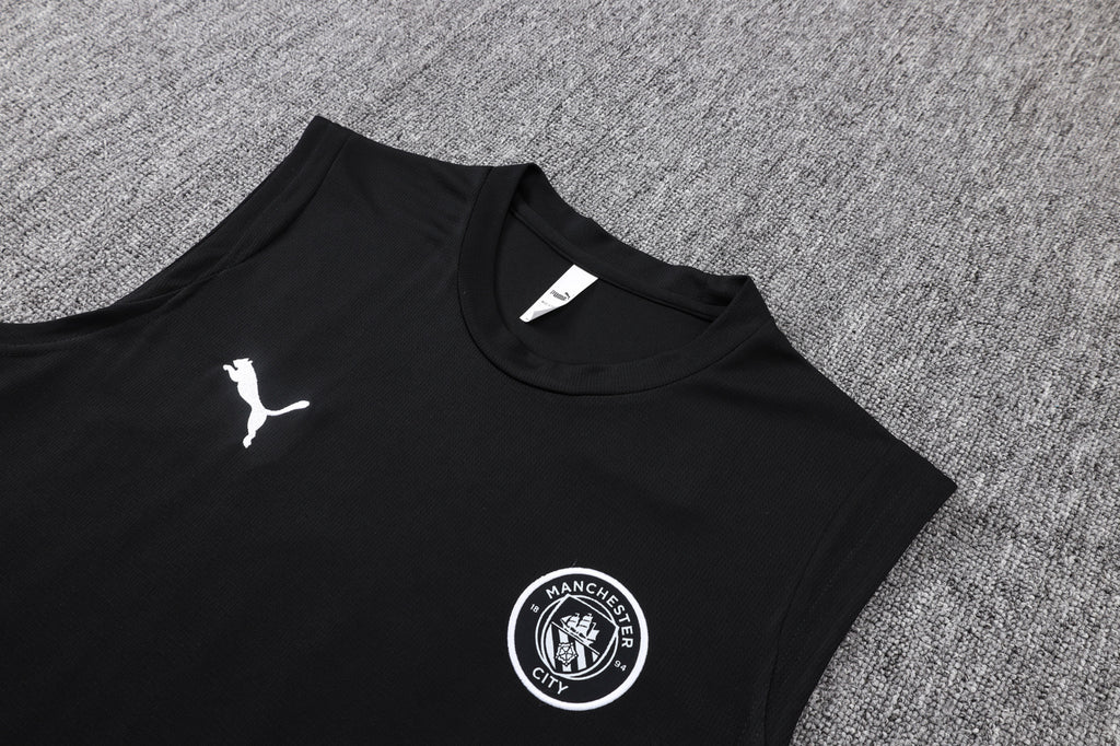 Men’s Manchester City 25/26 Training Vest Black/Grey