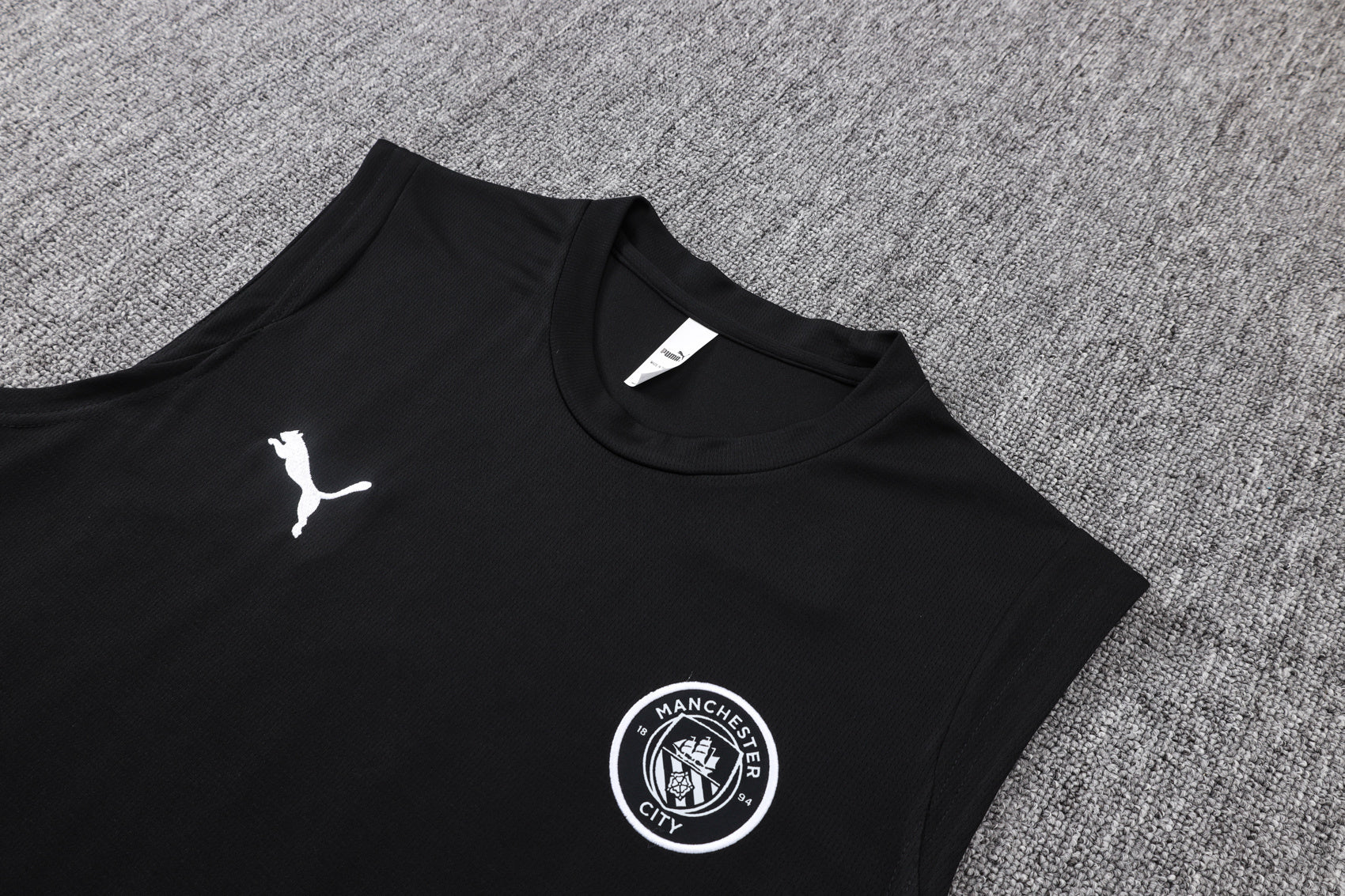 Men’s Manchester City 25/26 Training Vest Black/Grey