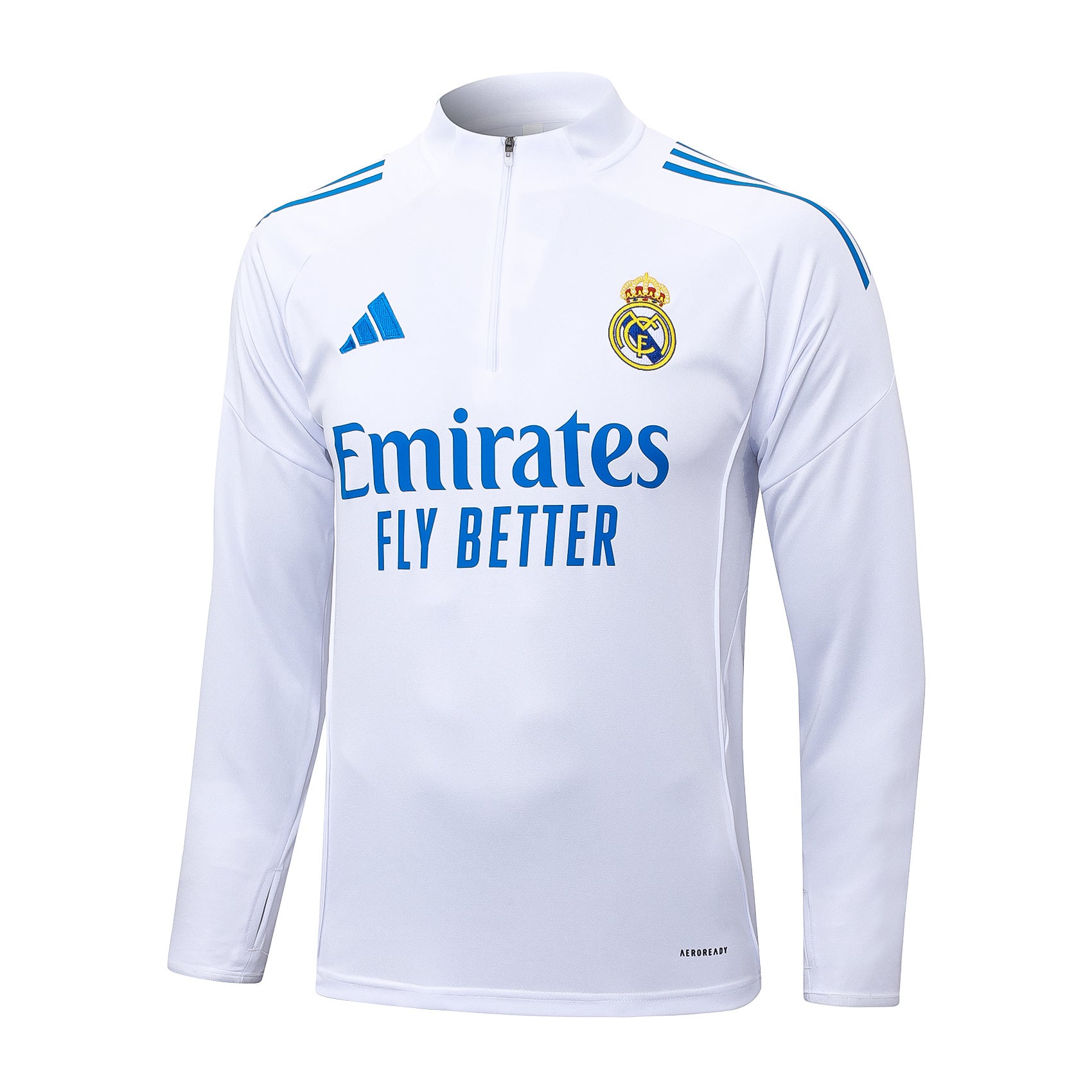 Men’s Real Madrid Training Tracksuit White/Blue