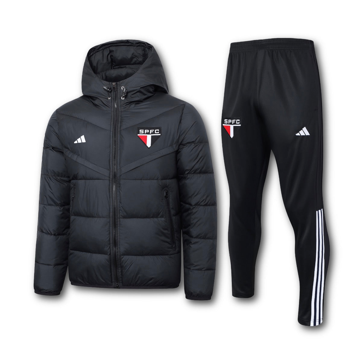Men’s São Paulo FC Puffer Jacket Training Set Black/White