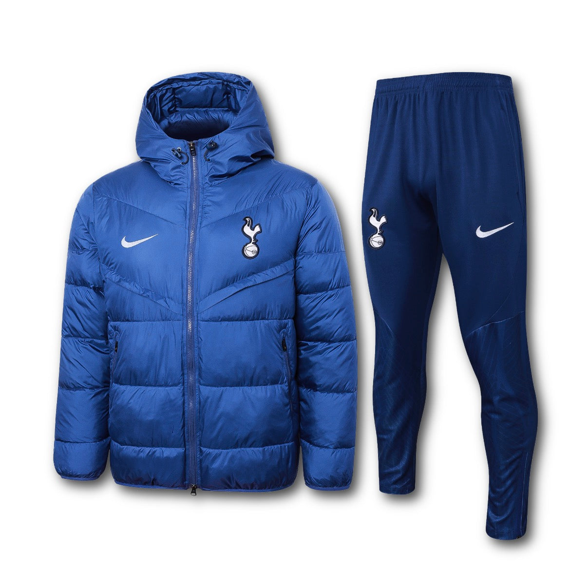Men’s Tottenham Spurs Puffer Jacket Training Set Blue/White