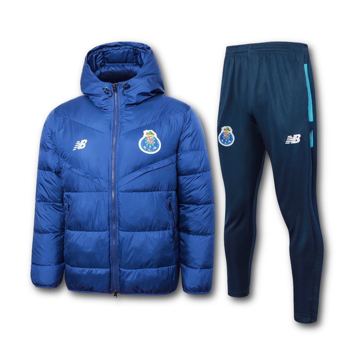 Men’s FC Porto Puffer Jacket Training Set Blue/Green