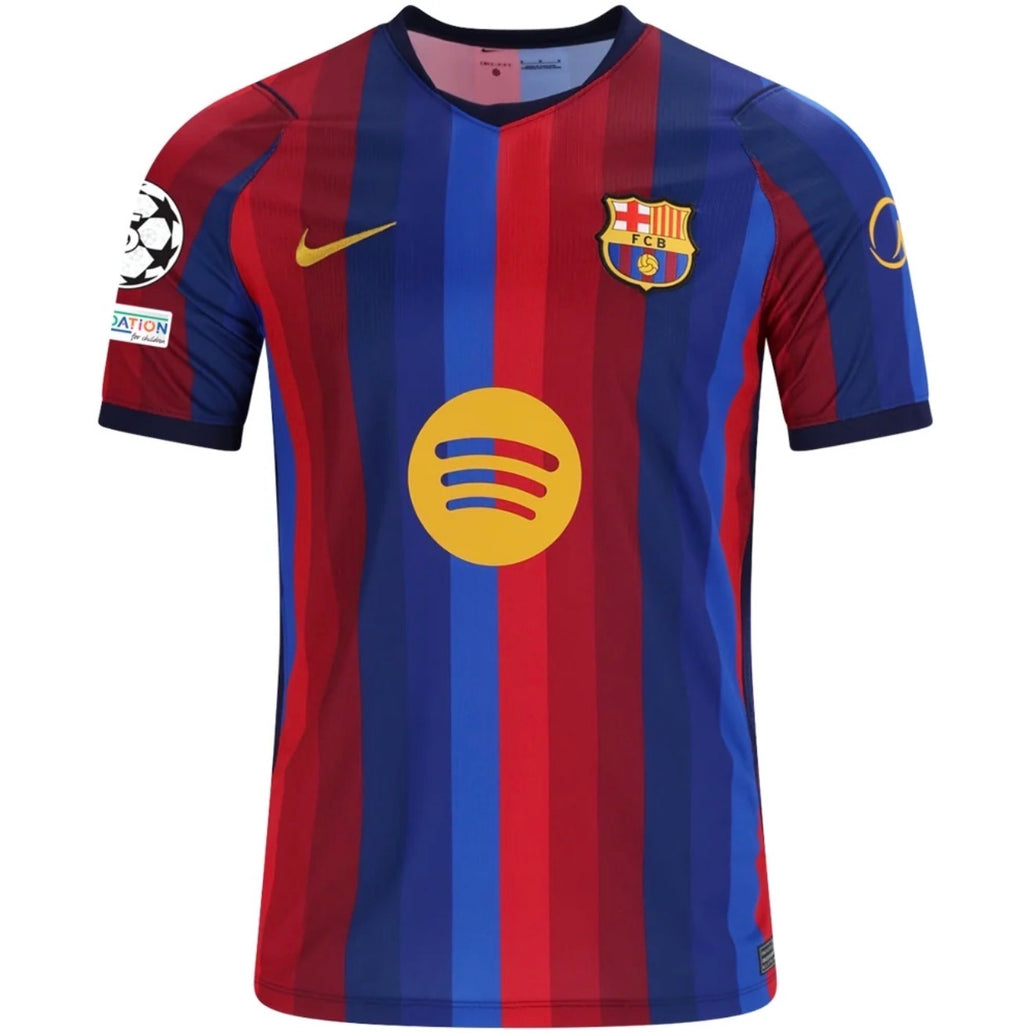 Men's Replica Nike Raphinha Barcelona Home Jersey 26/27 - UCL