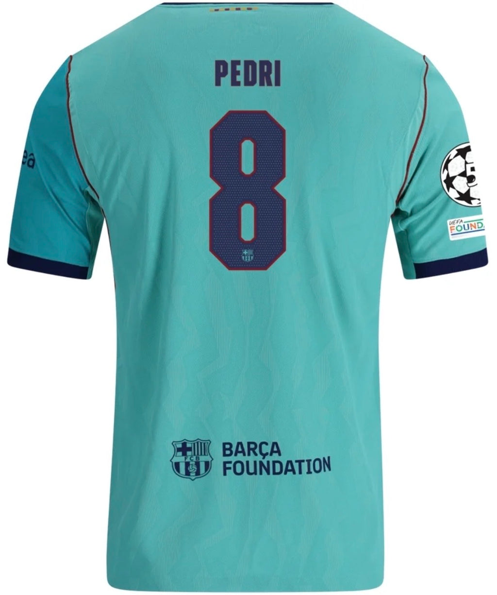 Men's Authentic Nike Pedri Barcelona Third Jersey 26/27 - UCL