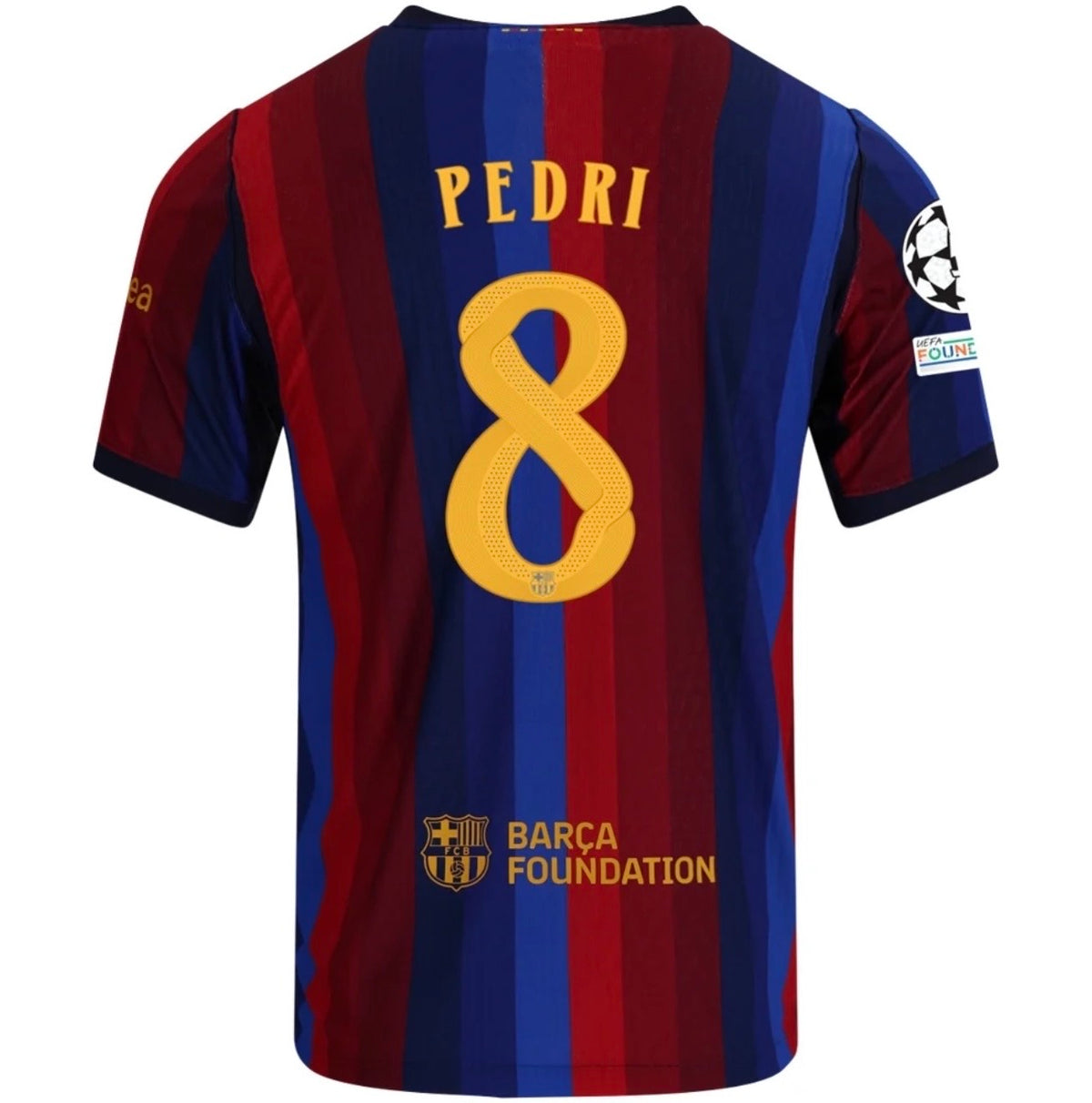 Men's Authentic Nike Pedri BarcelonaHome Jersey 26/27 - UCL