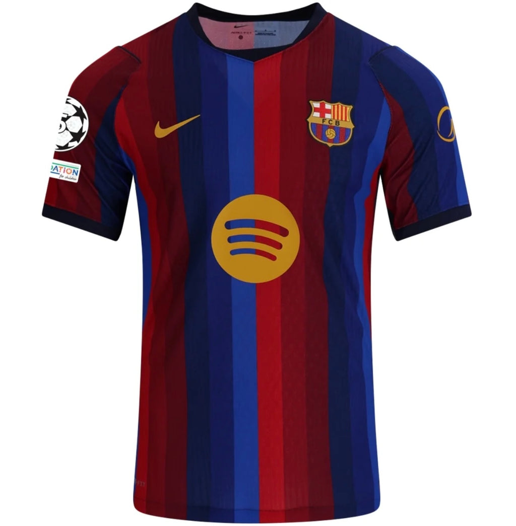 Men's Replica Nike Pedri Barcelona Home Jersey 26/27