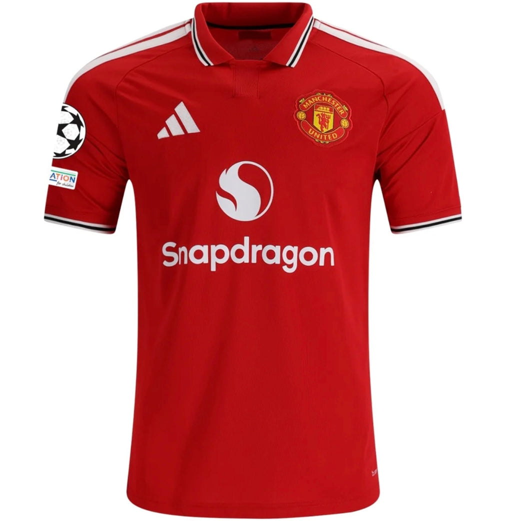 Men's Replica adidas Rashford Manchester United Home Jersey 26/27 - UCL