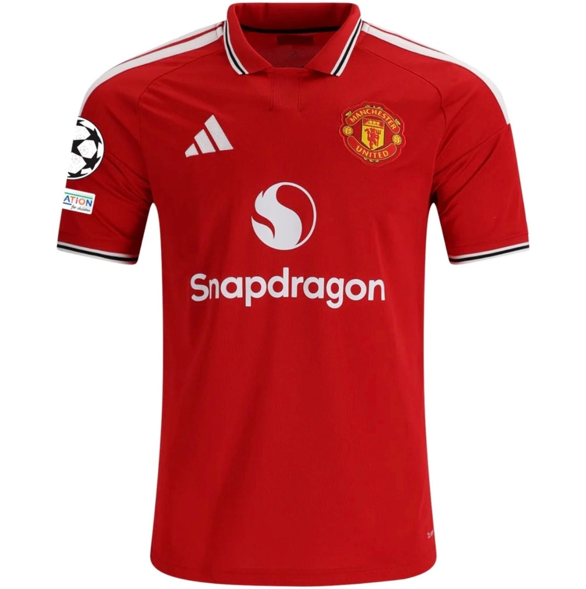 Men's Replica adidas Mainoo Manchester United Home Jersey 26/27 - UCL