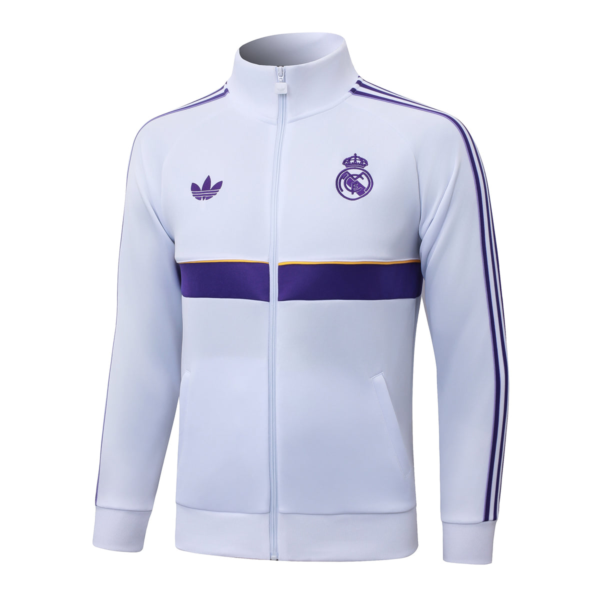 Real Madrid 26/27 adidas Originals Track Jacket & Pants Set – White/Purple