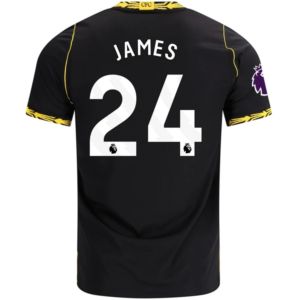 Men's Replica Nike James Chelsea Away Sponsor Jersey 26/27