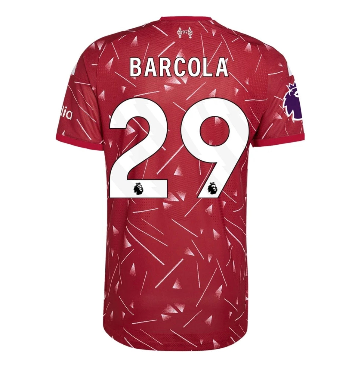 Men's Authentic adidas Barcola Liverpool Home Jersey 26/27