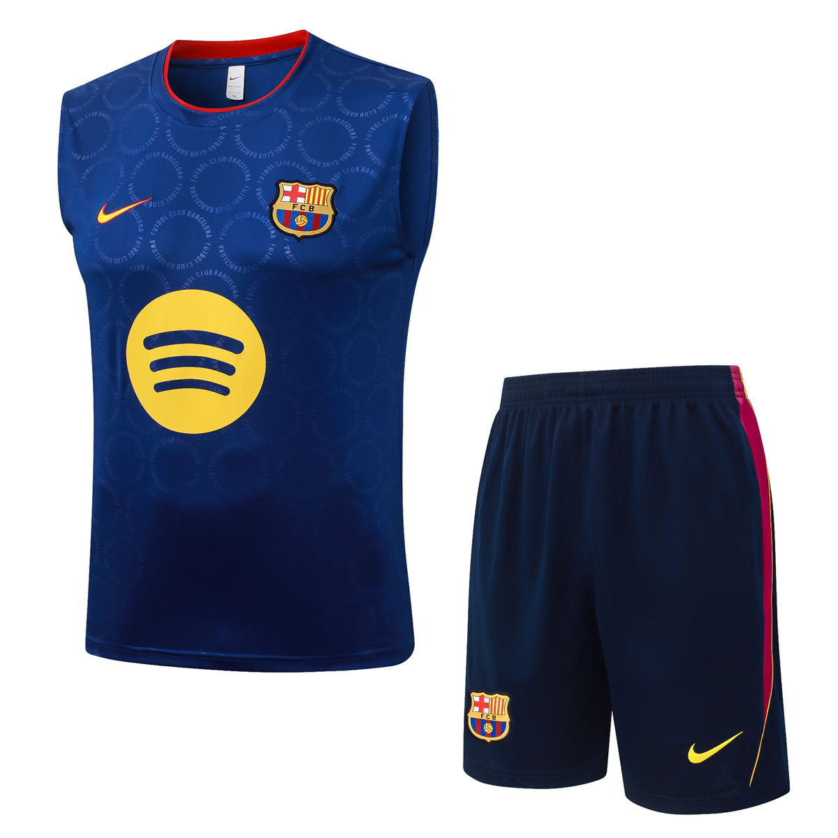 FC Barcelona 26/27 Sleeveless Training Jersey & Shorts Set – Blue