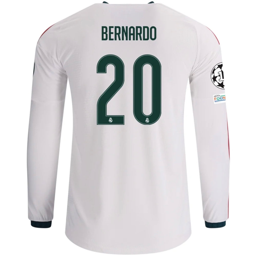 Men's Replica adidas Bernardo Real MadridHome Jersey 26/27