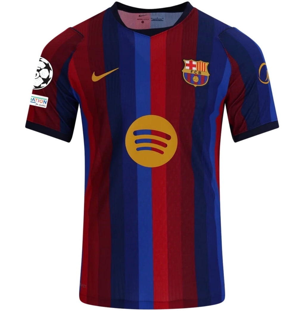Men's Authentic Nike Fermin Barcelona Home Jersey 26/27 - UCL
