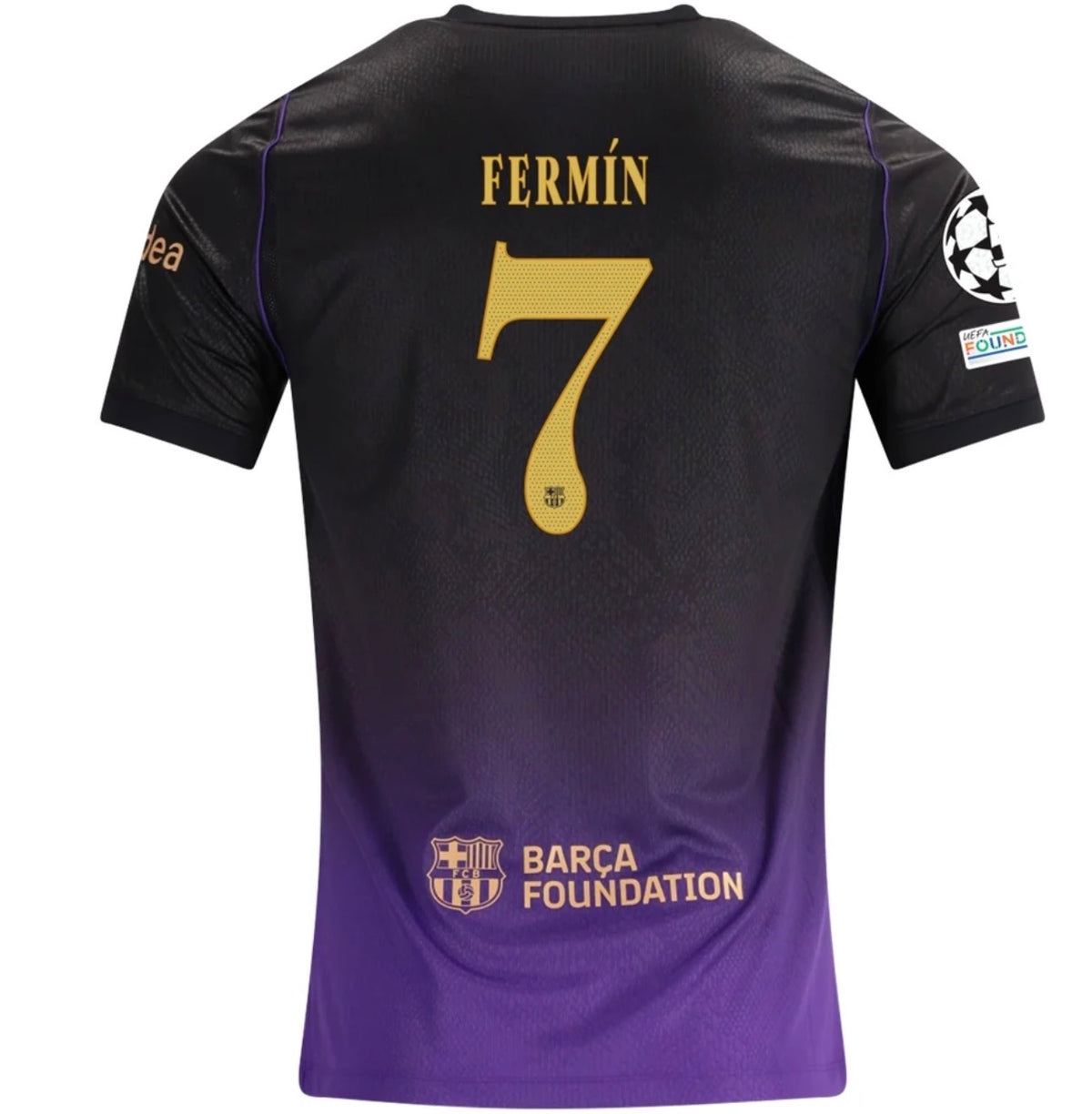 Men's Replica Nike Fermin Barcelona Away Jersey 26/27 - UCL