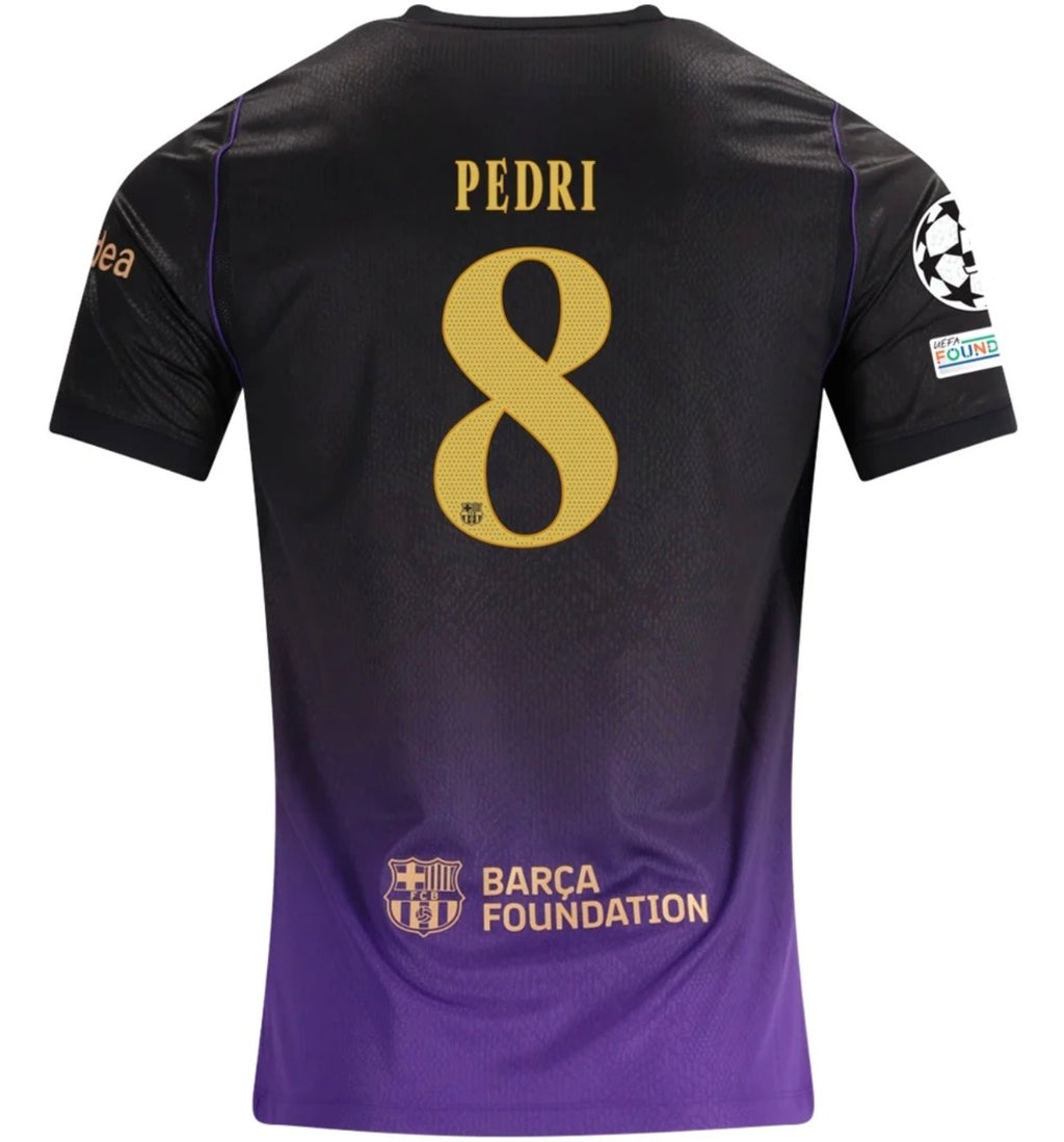 Men's Replica Nike Pedri Barcelona Away Jersey 26/27 - UCL