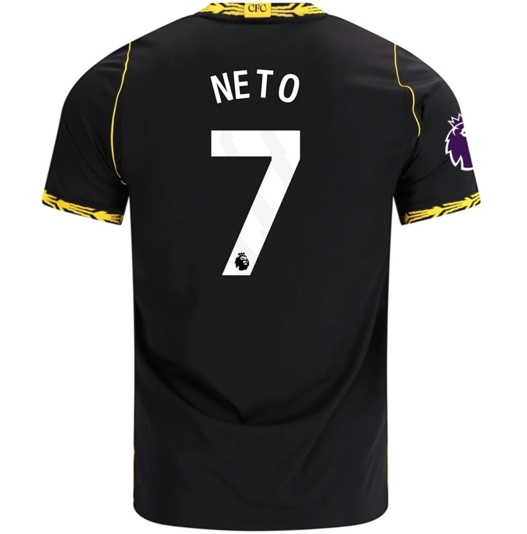 Men's Replica Nike Neto Chelsea Away Sponsor Jersey 26/27
