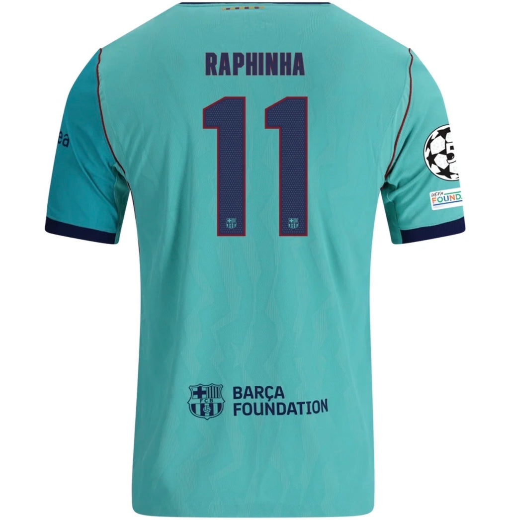 Men's Authentic Nike Raphinha Barcelona Third Jersey 26/27 - UCL