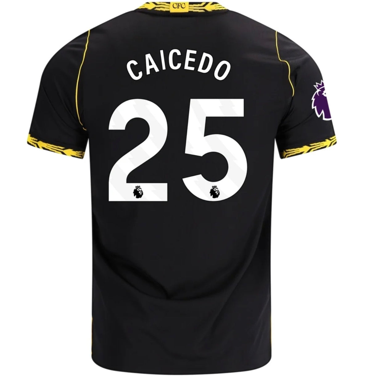 Men's Replica Nike Caicedo Chelsea Away Sponsor Jersey 26/27