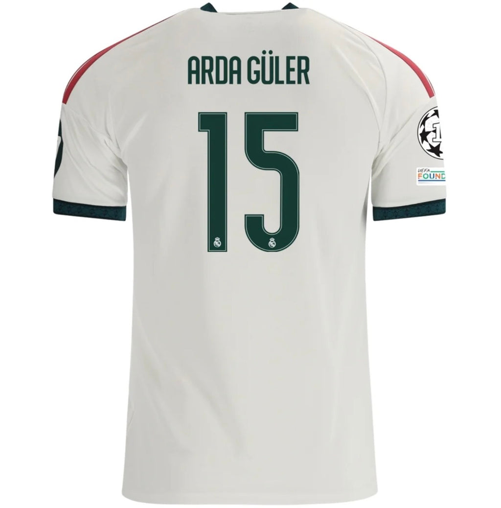 Men's Replica adidas Arda Guler Real Madrid Home Jersey 26/27