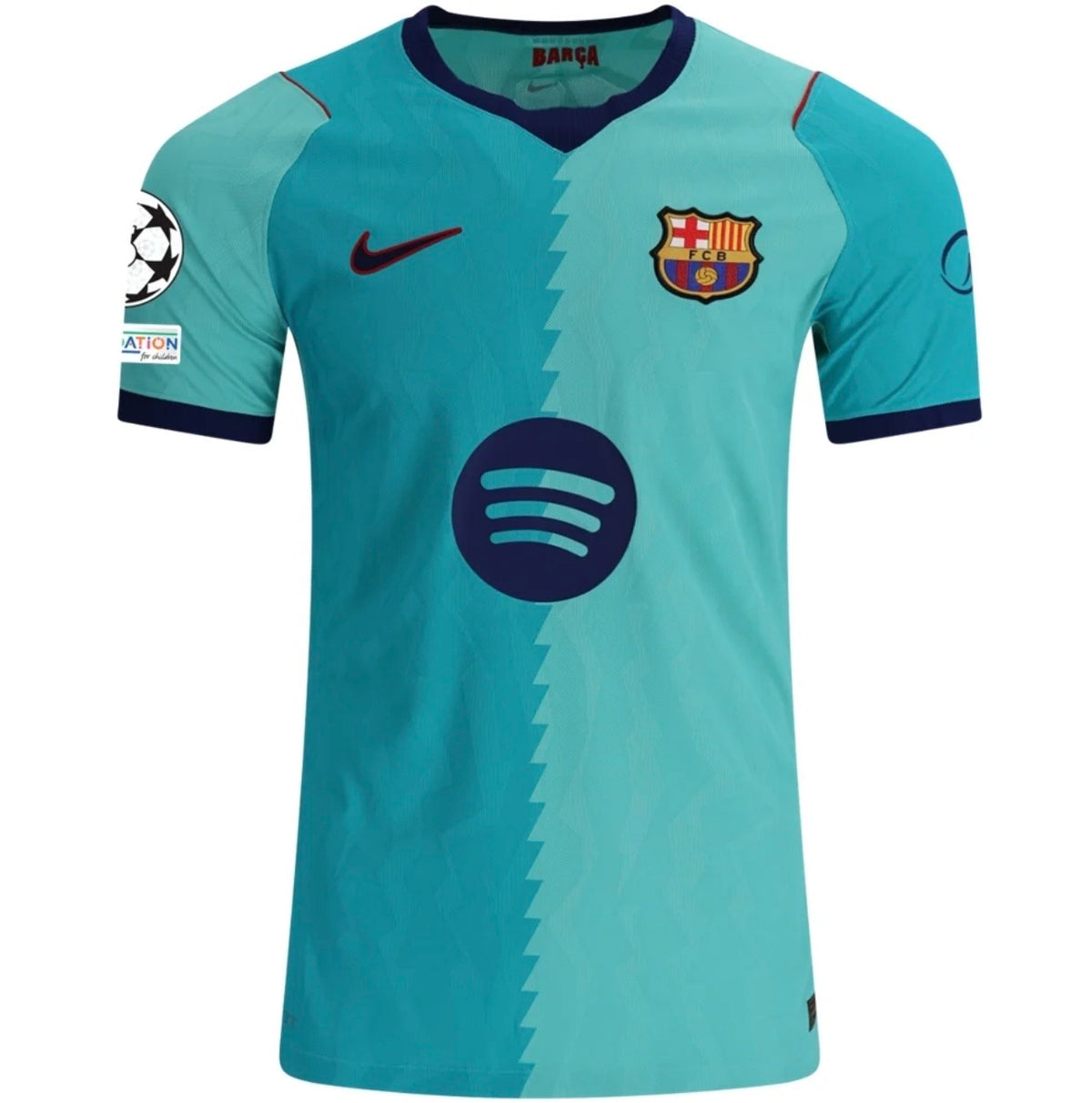 Men's Authentic Nike Fermin BarcelonaThird Jersey 26/27 - UCL