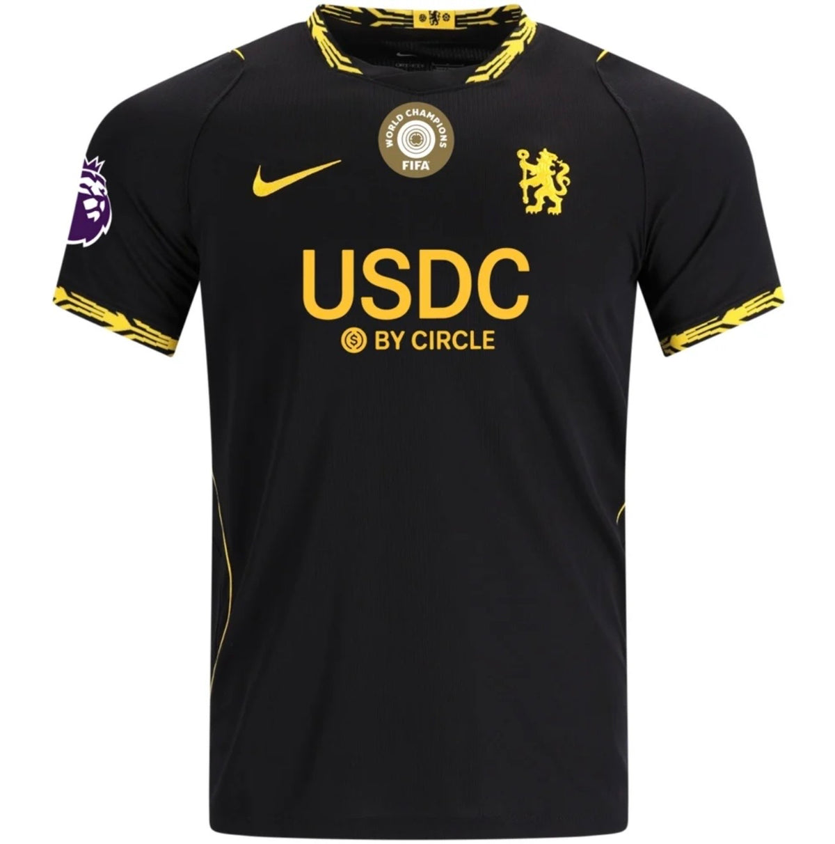 Men's Replica Nike Palmer Chelsea Away Sponsor Jersey