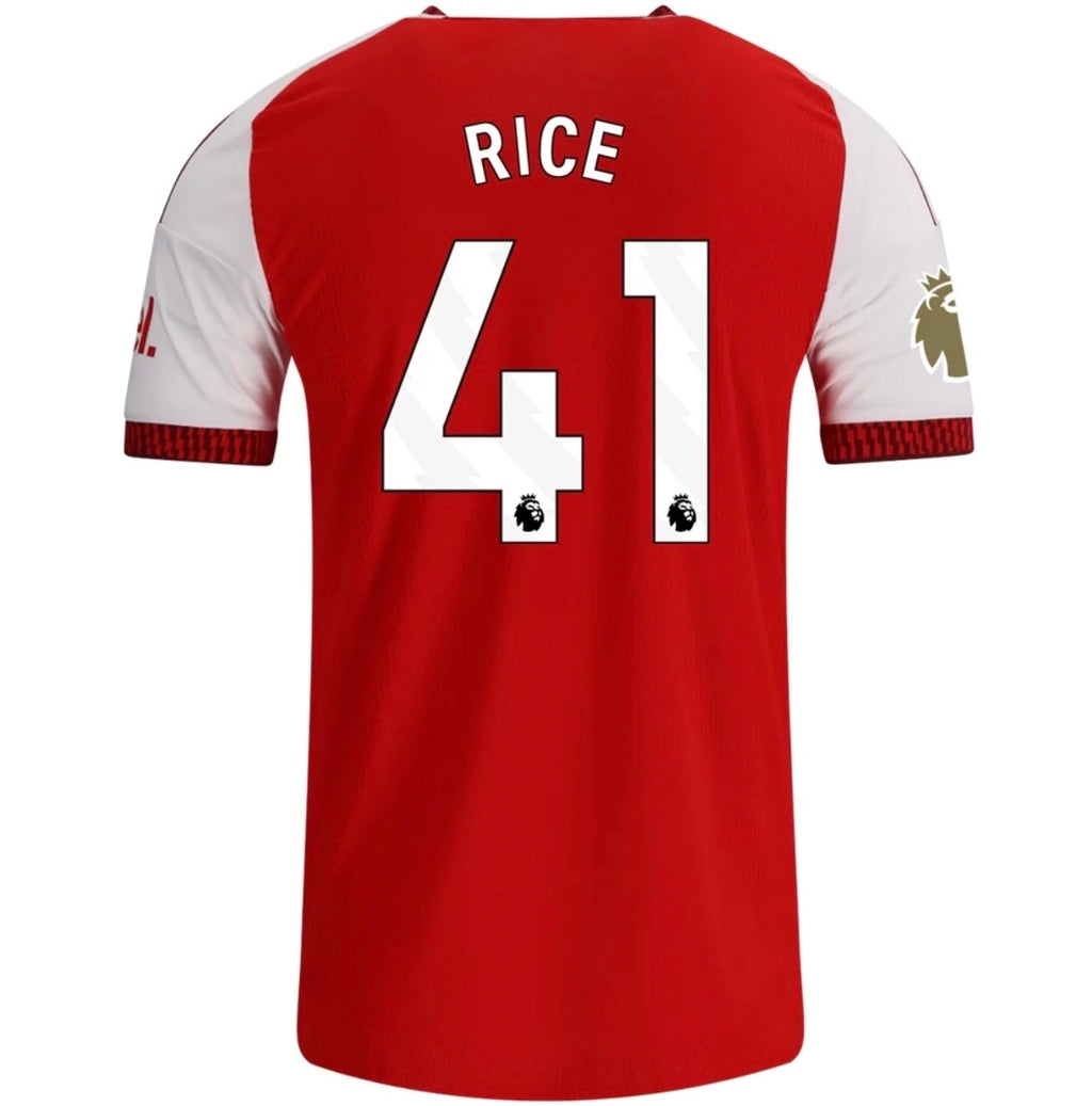 Men's Authentic adidas Rice Arsenal Home Jersey 26/27