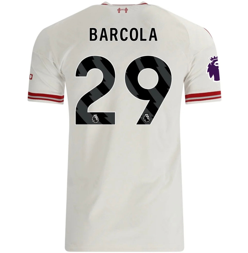 Men's Authentic adidas Barcola Liverpool Away Jersey 26/27