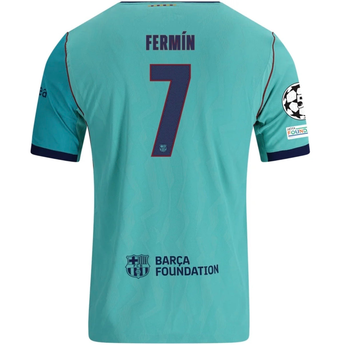 Men's Authentic Nike Fermin BarcelonaThird Jersey 26/27 - UCL